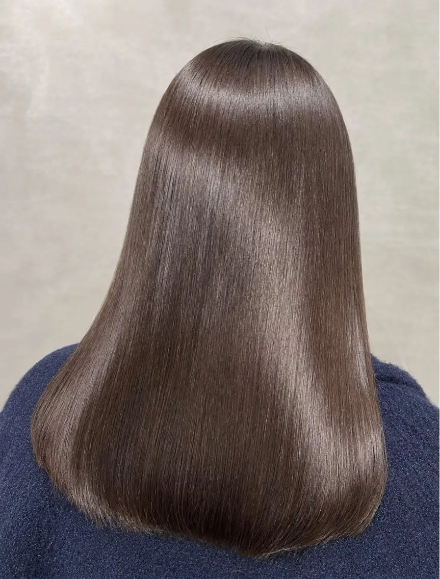 セミロング カラー 透明感カラー ヘアカラー トリートメント 透明感カラー💎 アレンジ🩰Rimiのヘアスタイル