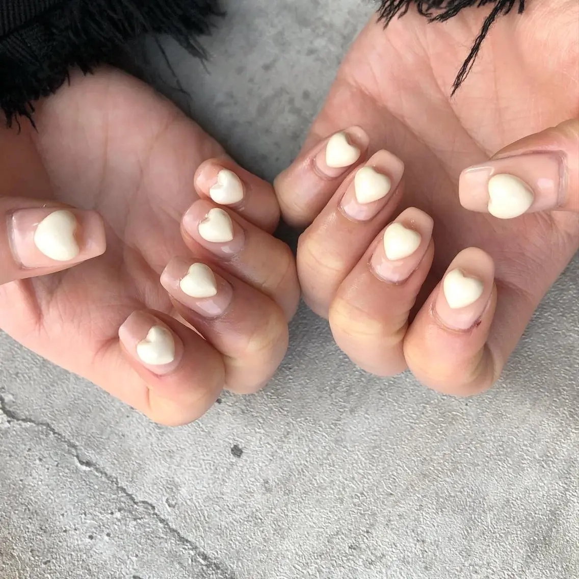 ネイル ハート 韓国ネイル thrush nailsのネイルデザイン