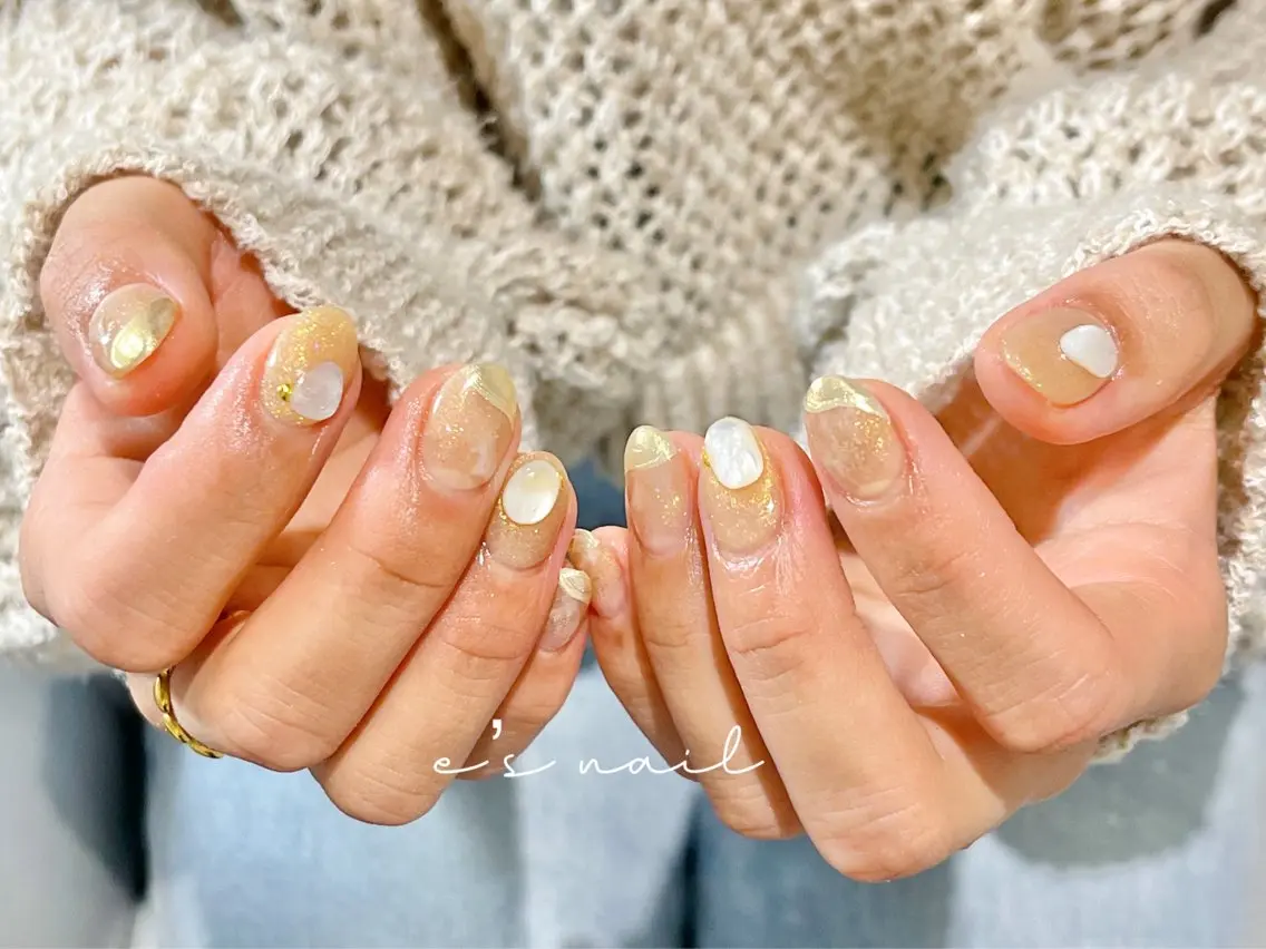ネイル ハンドネイル ハンドケア e’s nail Lumièreのネイルデザイン