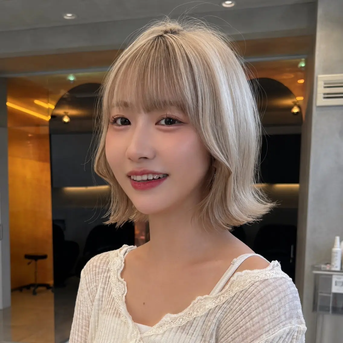 ミディアム カラー ヘアカラー トリートメント 🩷小川大輔🩷 ボブ/インナーカラーのヘアスタイル