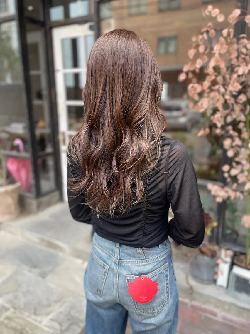 ロング カラー 日高 香織のヘアスタイル