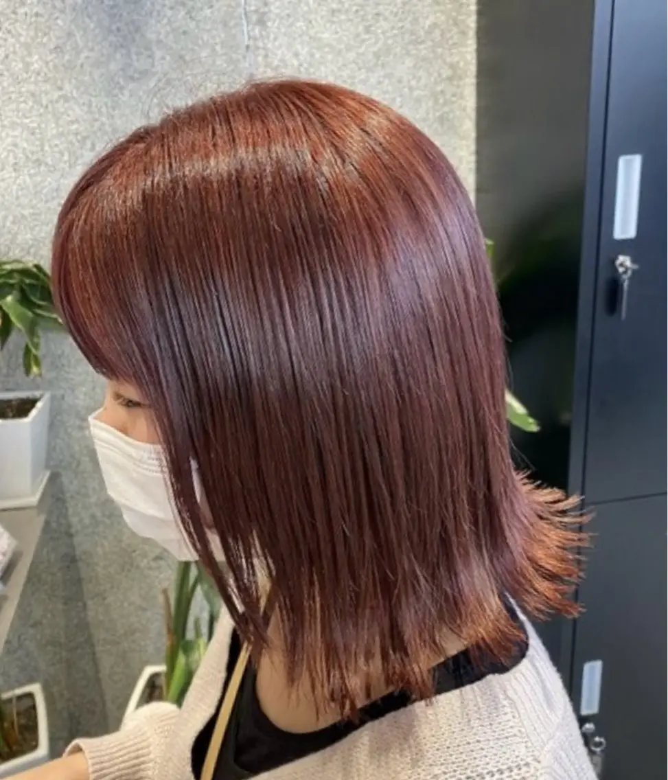 カラー ブリーチ ダブルカラー ブリーチなしカラー レッドカラー バイオレットカラー 🪄くすみカラー❇️ 名塚比奈乃🪄のヘアスタイル