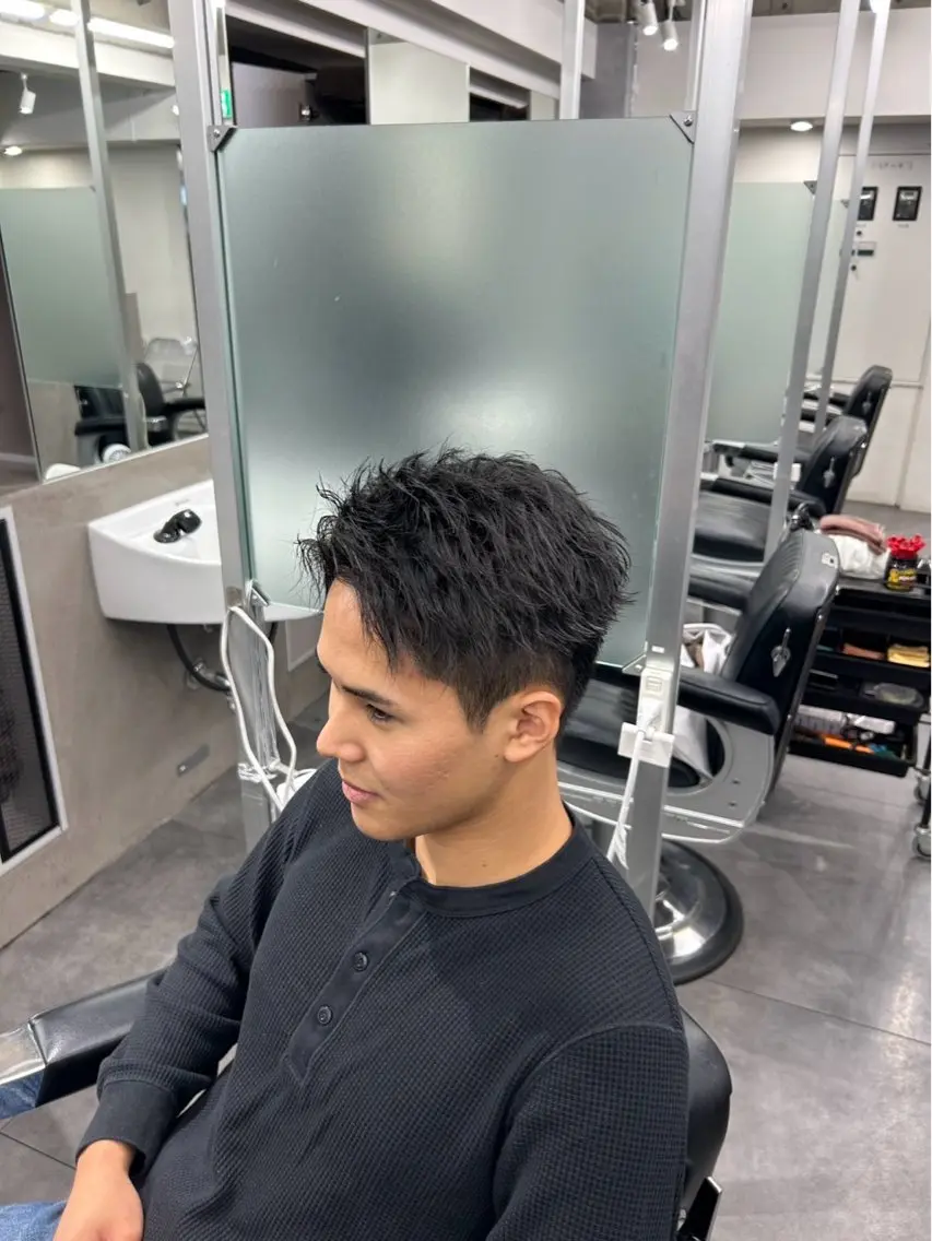 ショート パーマ メンズ カット 新宿No.1パーマ師 💈コウヨウ💈のヘアスタイル