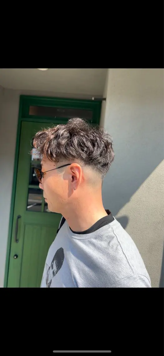 ショート パーマ メンズ メンズパーマ カット パーマ SHION men's permのヘアスタイル