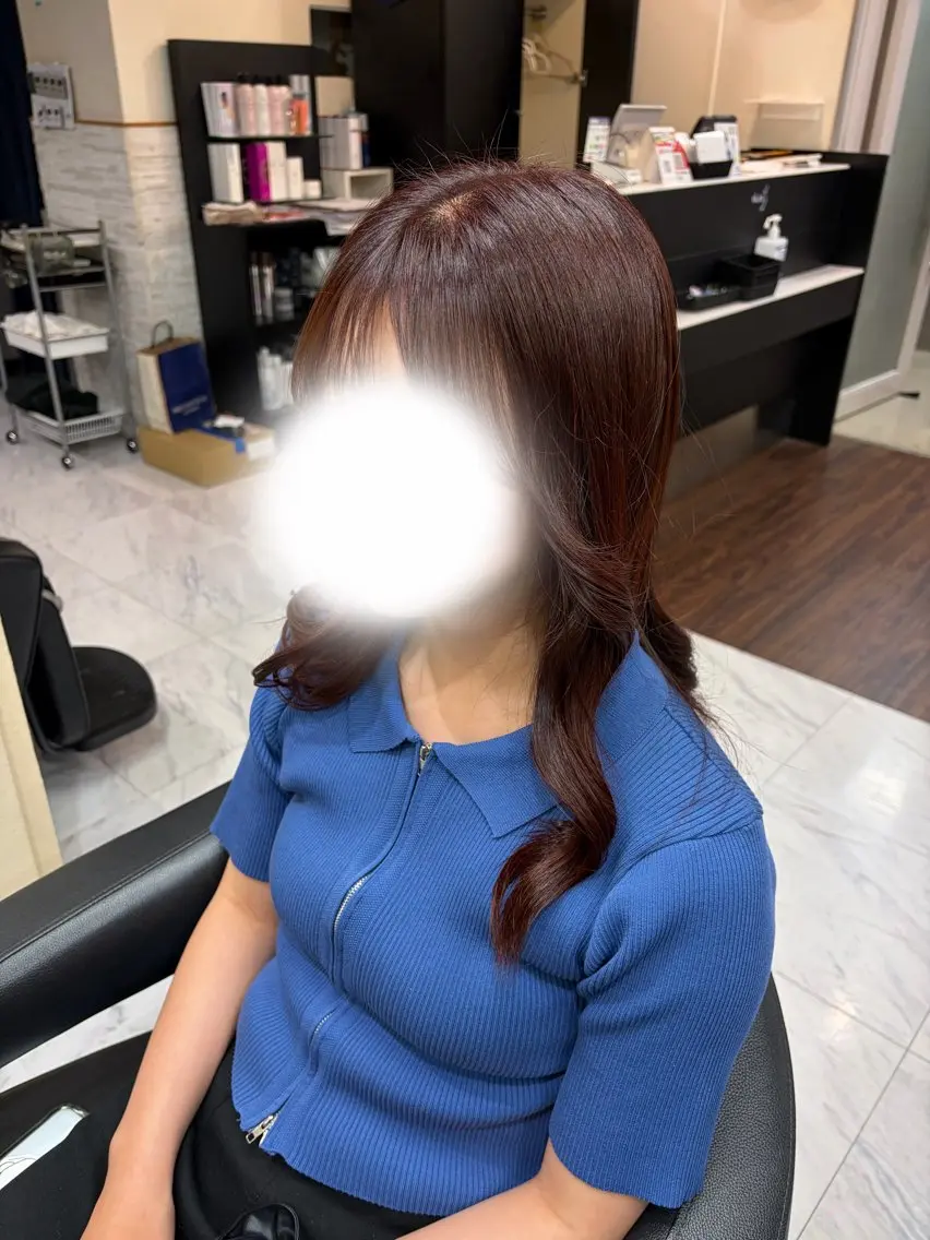 ロング カラー ヘアカラー 旗手 沙和のヘアスタイル