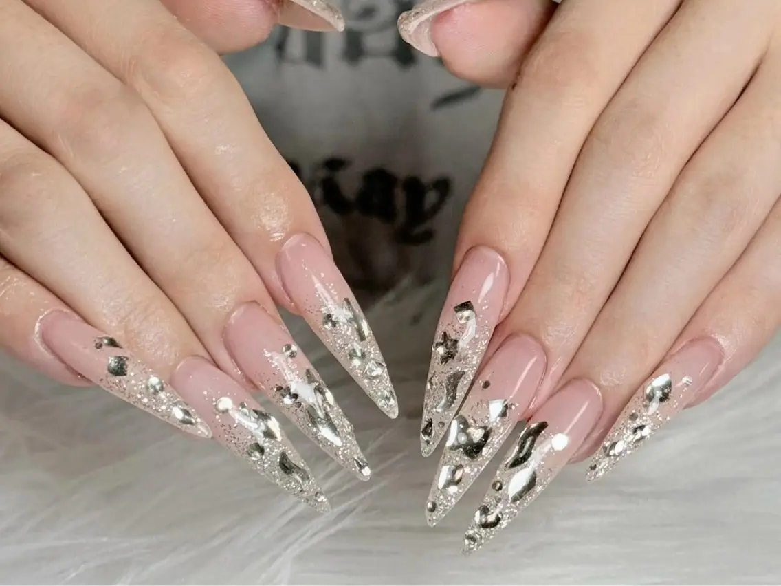 ネイル 長さ出し フレンチネイル グラデーション 韓国ネイル マグネットネイル ハンドネイル VB HEAVEN nailのネイルデザイン
