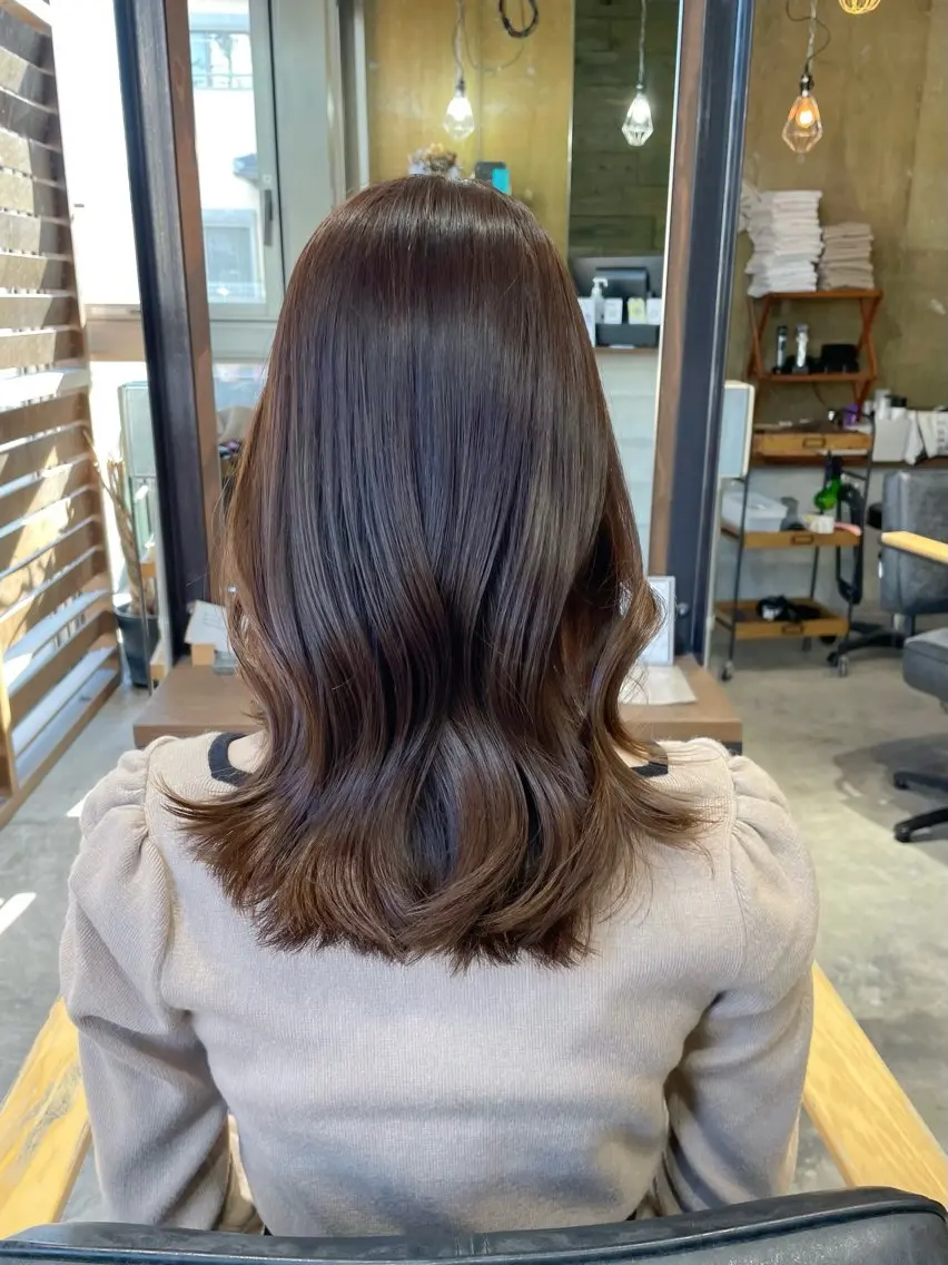 セミロング pins 🦋sakiのヘアスタイル
