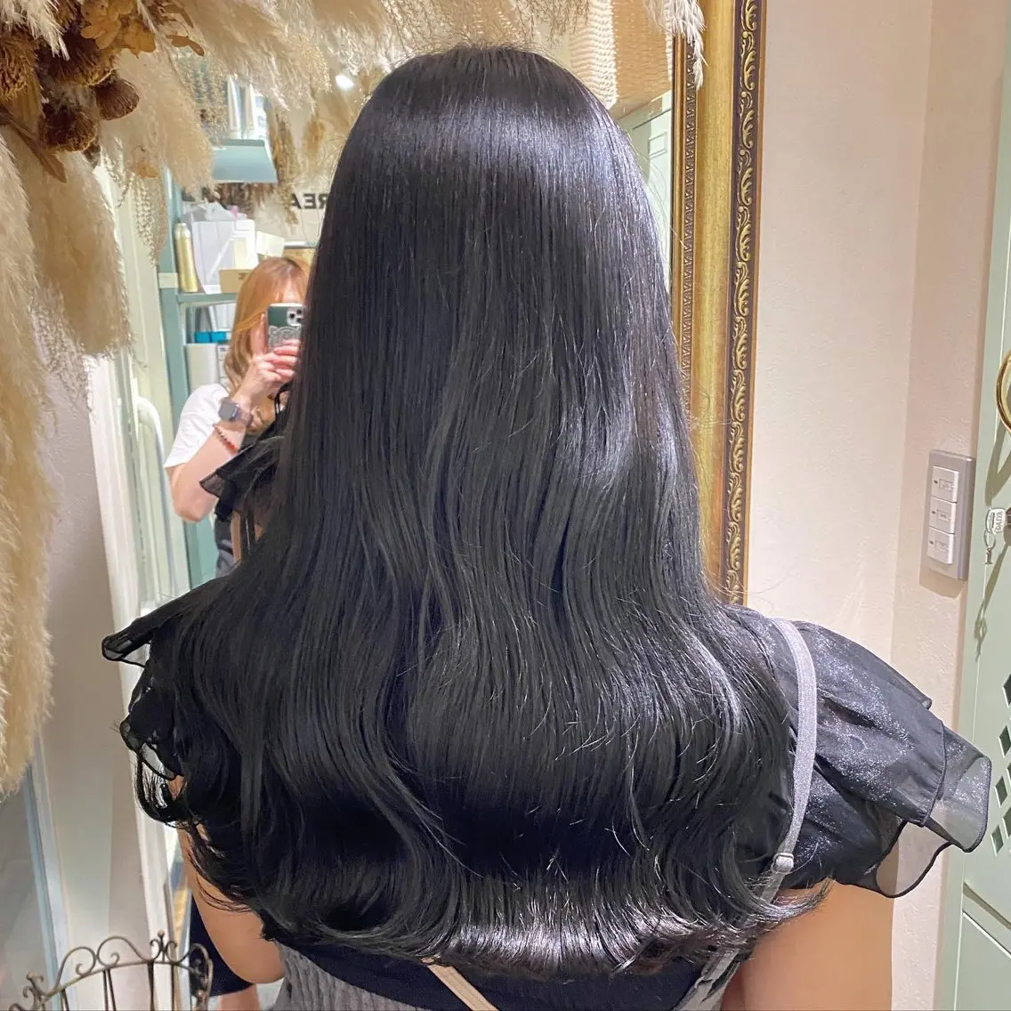 ロング カラー カット ヘアカラー トリートメント 透明感カラー/韓国 ヘア🩶yuri🩵のヘアスタイル
