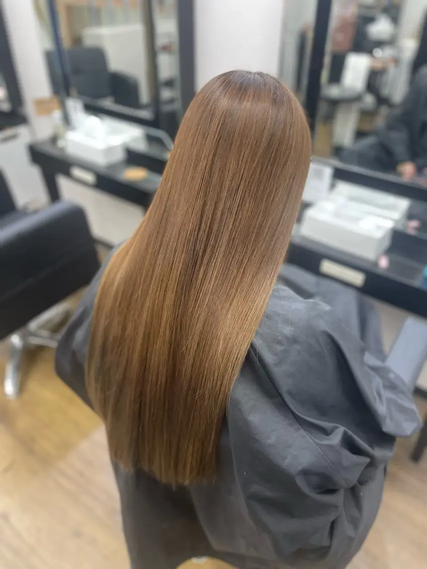 ロング トリートメント 𝙃𝘼𝙍𝙐🎀 韓国×エクステのヘアスタイル