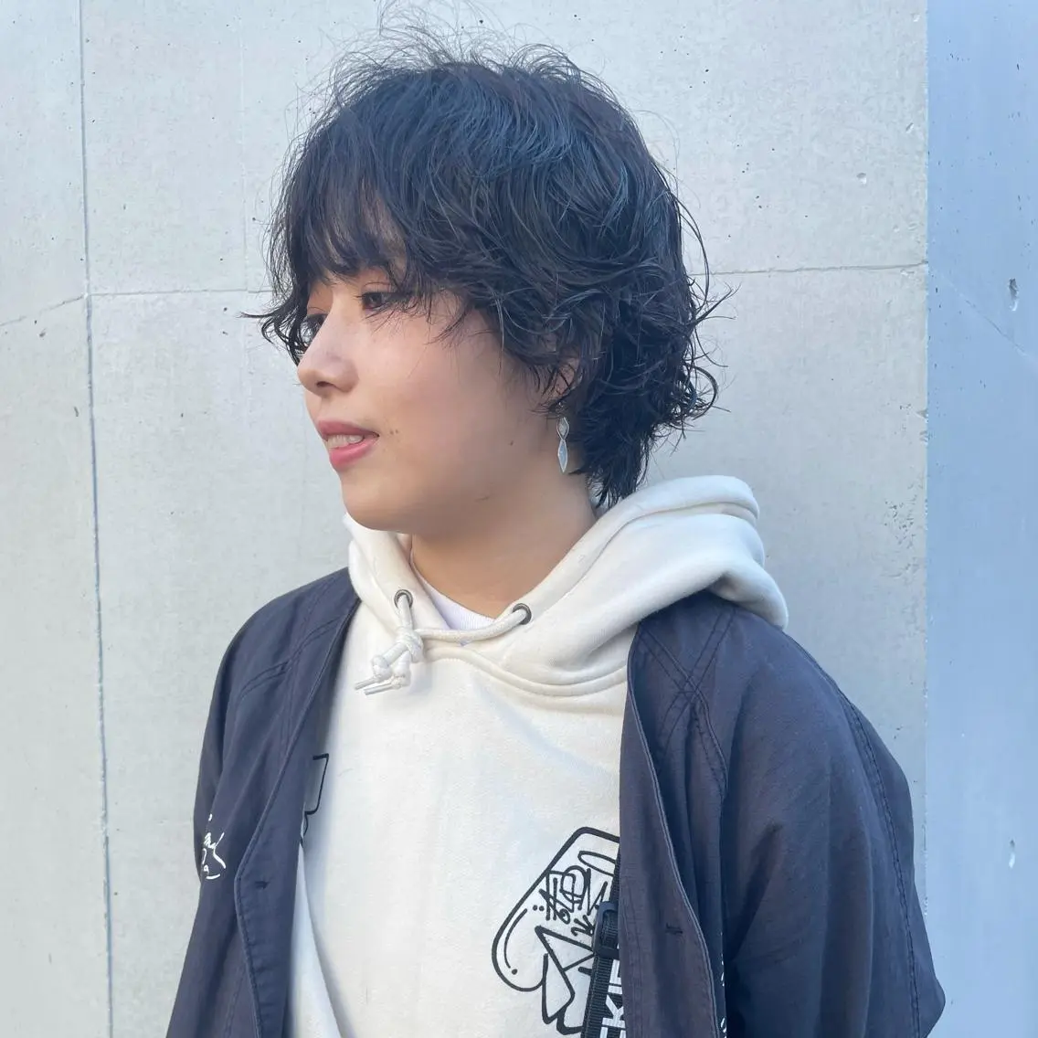 ショート パーマ ショートボブ ショートレイヤー ハンサムショート ベリーショート アッシュ カット パーマ 🌈圧倒的デザイン パーマ 関和希のヘアスタイル
