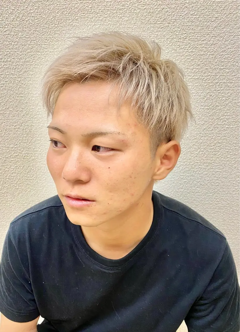 ショート カラー メンズ カット ヘアカラー トリートメント 💈メンズ特化💈 河合智也のヘアスタイル