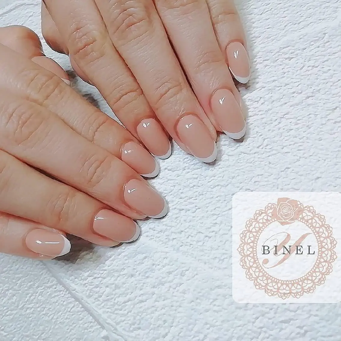 ネイル フレンチネイル ハンドネイル Nail Salon Y.BINELのネイルデザイン