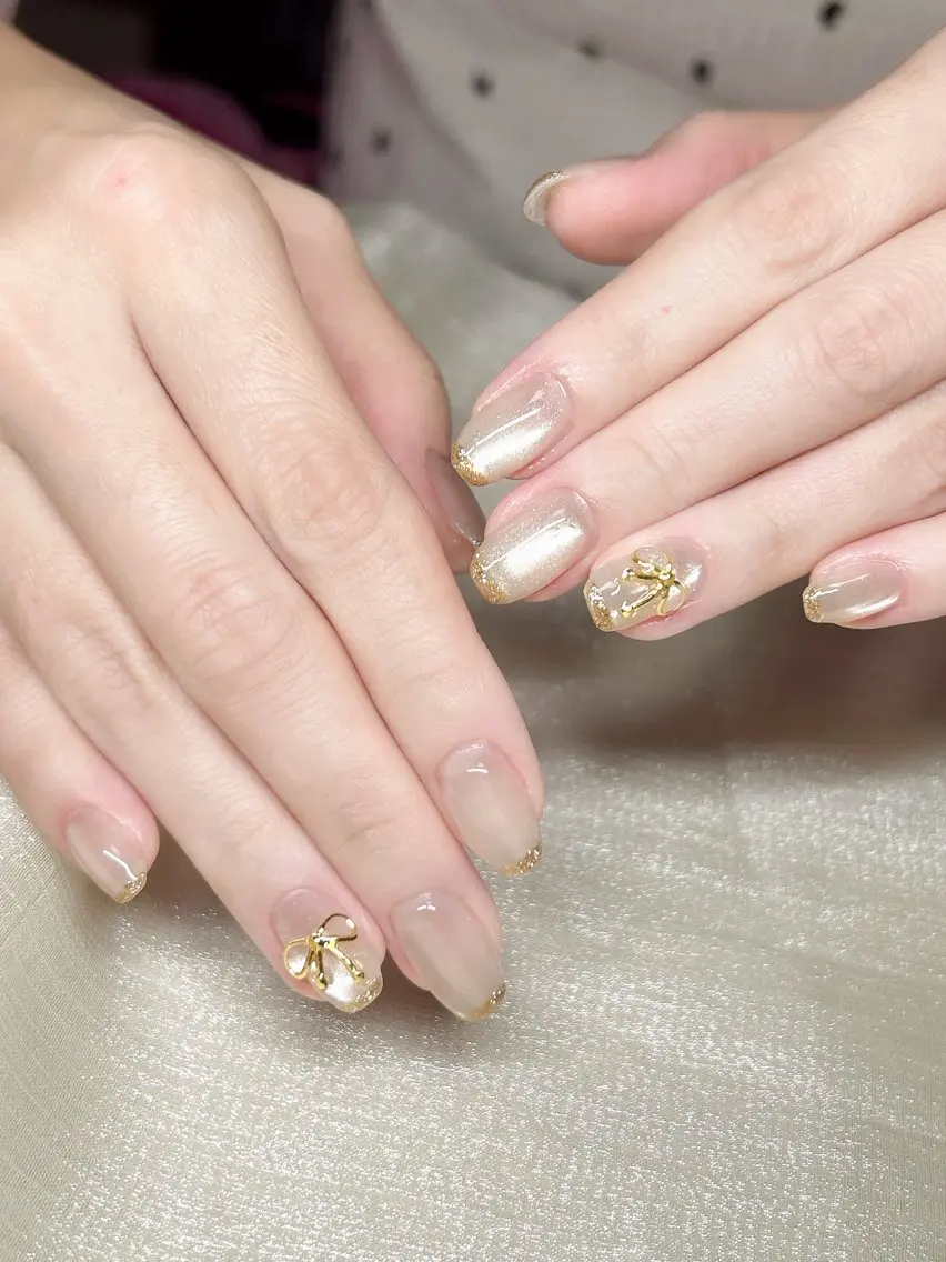 ネイル フレンチネイル マグネットネイル LUKA NAILのネイルデザイン