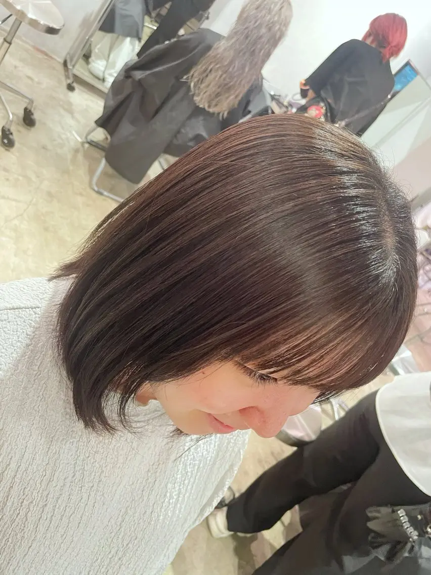 ミディアム 縮毛矯正 縮毛矯正 mitchy モデル様募集中♪のヘアスタイル