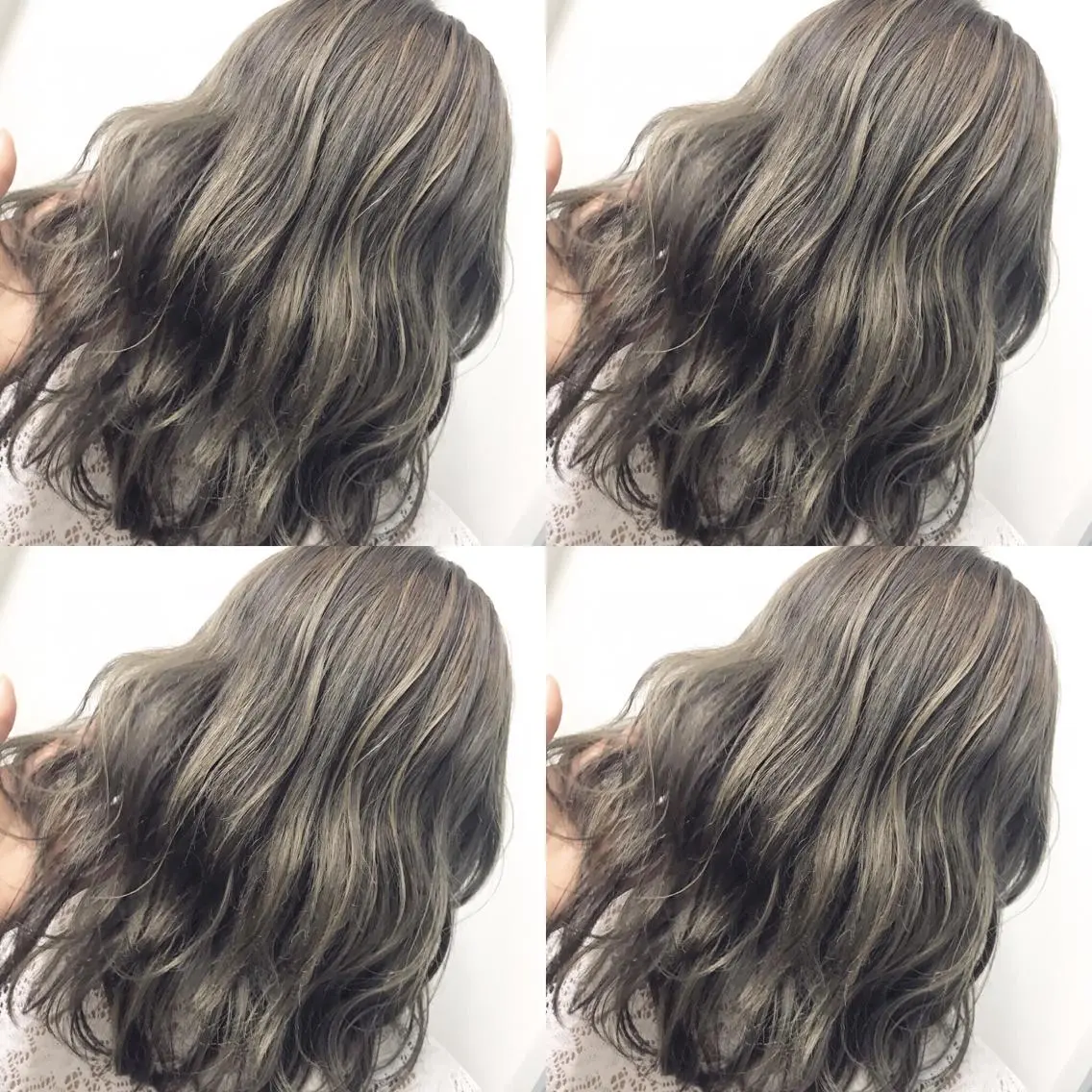 セミロング カラー パーマ ヘアアレンジ 🫧柔色/トレンド カラー/川辺晴加のヘアスタイル