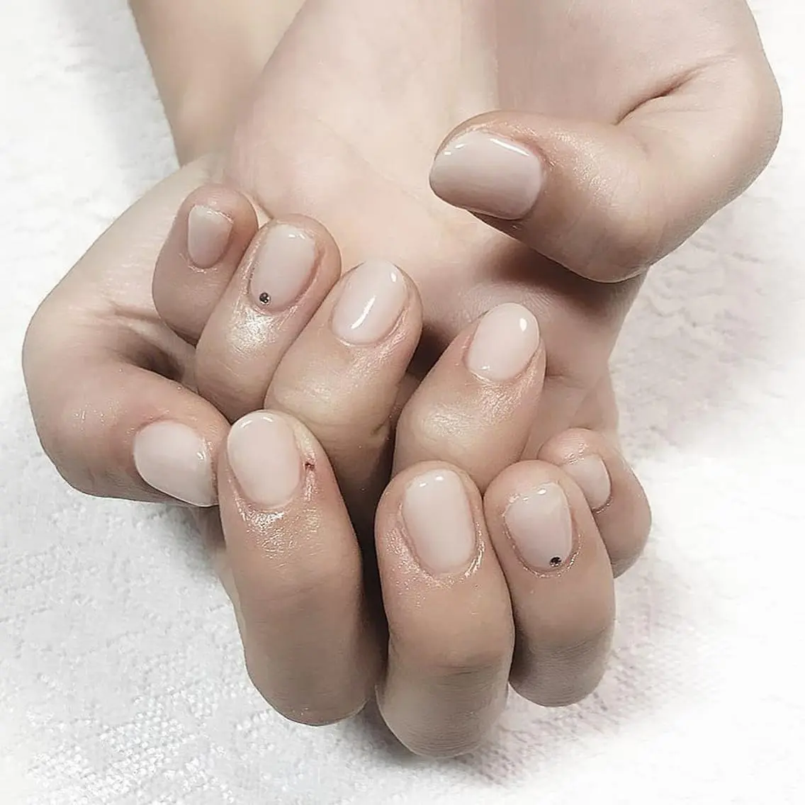 ネイル クリアネイル シンプルネイル lylynail YUUKAのネイルデザイン