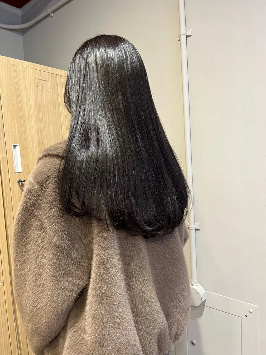 カラー ヘアカラー レイヤーカット🍏 オリーブ/ののかのヘアスタイル
