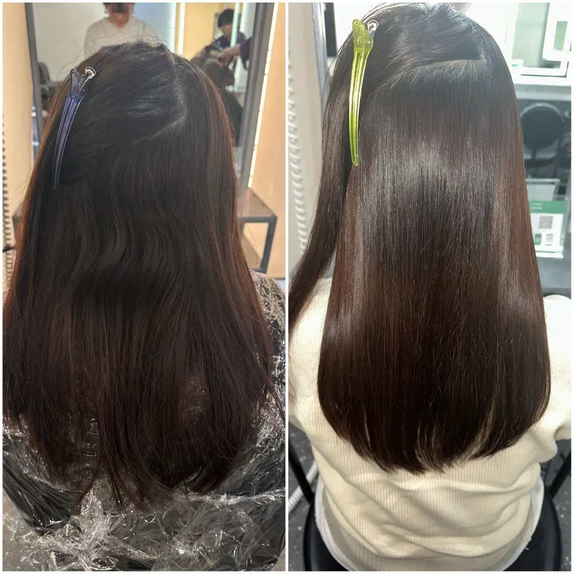 ロング パーマ 縮毛矯正 トリートメント 髪質改善⭐️縮毛矯正 中野⭐️Rinaのヘアスタイル