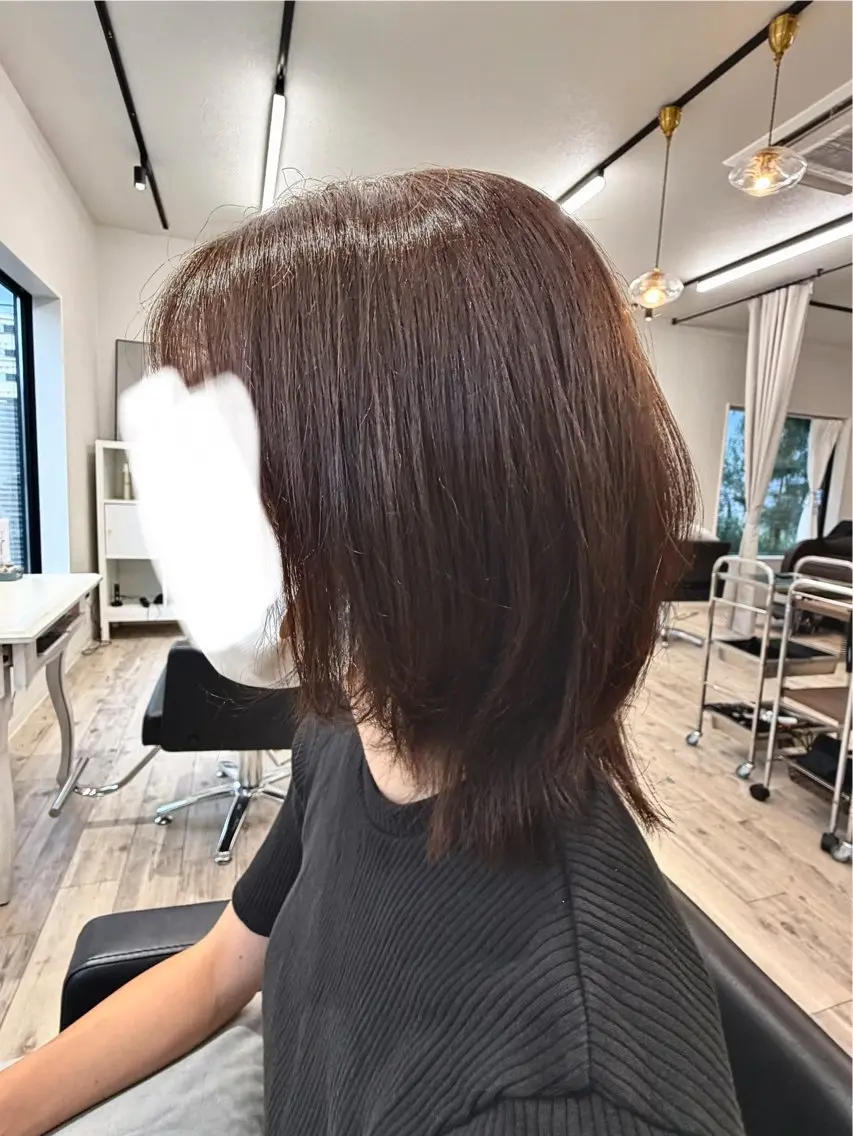 ミディアム カラー カット ヘアカラー LinoHAIR ogumaのヘアスタイル