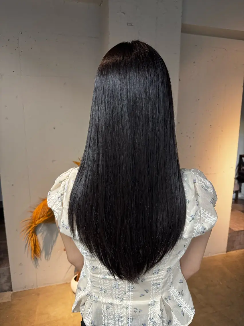 ロング パーマ 酸性ストレート ストレートパーマ 縮毛矯正 艶髪/髪質改善/ MONSO山本のヘアスタイル
