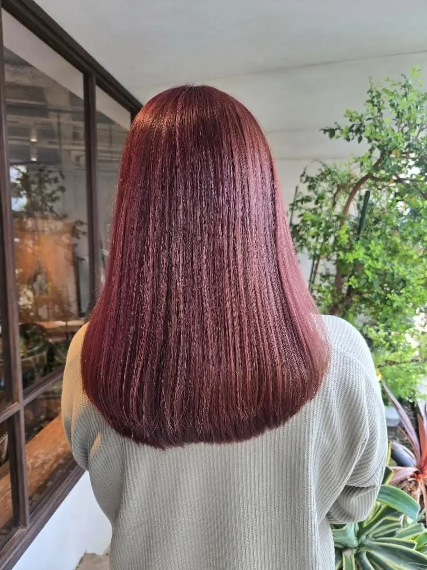 ロング カラー カット ヘアカラー 韓国好き🇰🇷 美容師MIKUのヘアスタイル