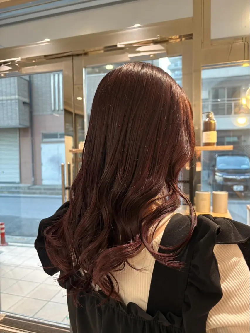 カラー ラベンダーカラー ピンクカラー ⠀ さおりのヘアスタイル