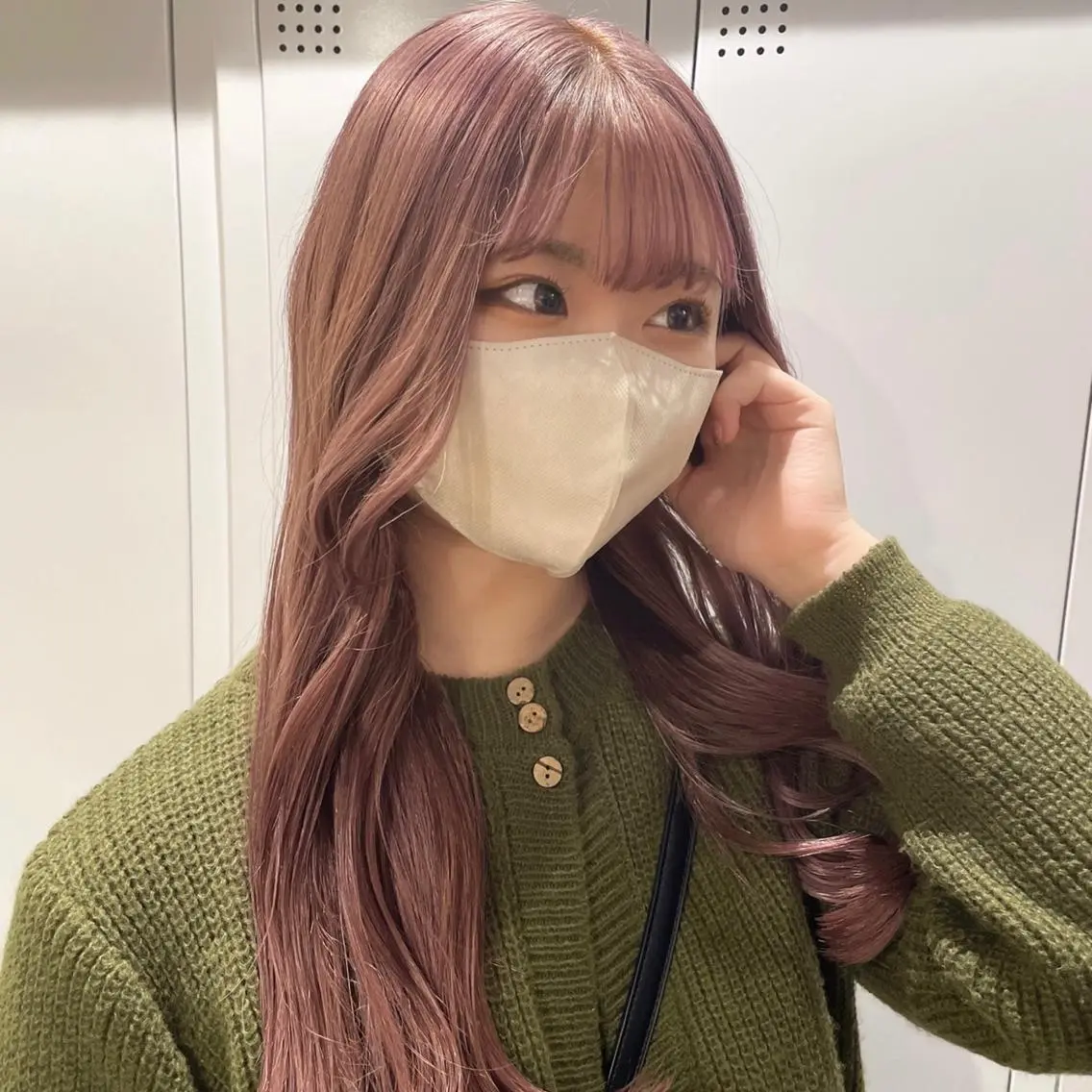 カラー ベージュカラー ピンクカラー ピンクベージュ 石山 洸平のヘアスタイル