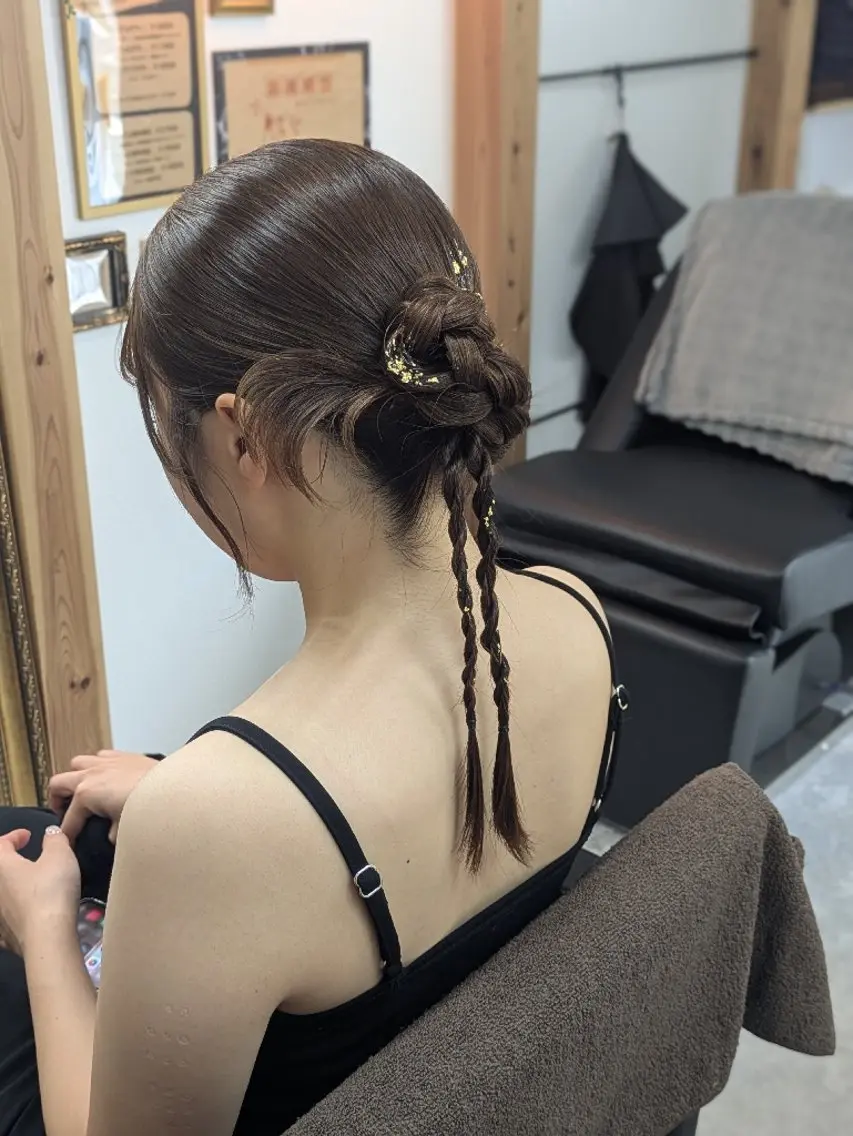 ヘアアレンジ 浜松/篠原町 ハリコシ艶カラーのヘアスタイル