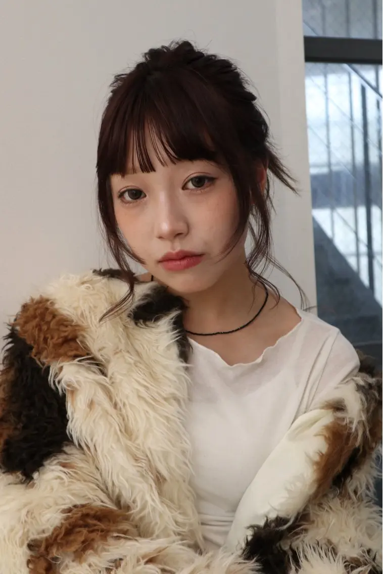 セミロング カット ヘアカラー 韓国レイヤー／透明感 カラー🍀*そら໒꒱のヘアスタイル