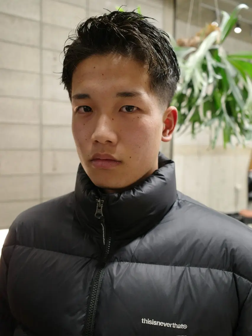 ショート メンズ カット 西宮北口パーマ特化 鮫島竜海のヘアスタイル