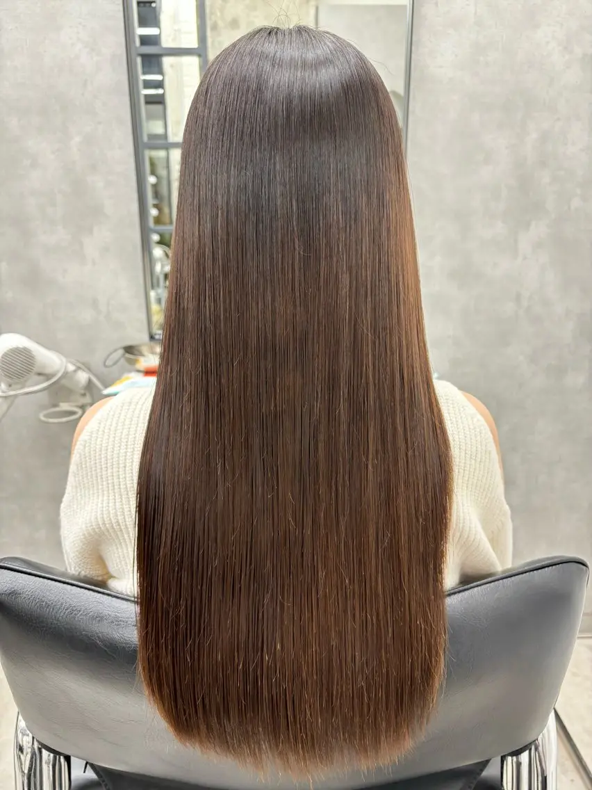 ロング カラー 髪質改善 縮毛矯正 トリートメント すぐ巻ける縮毛矯正 🍀勝倉　麗のヘアスタイル