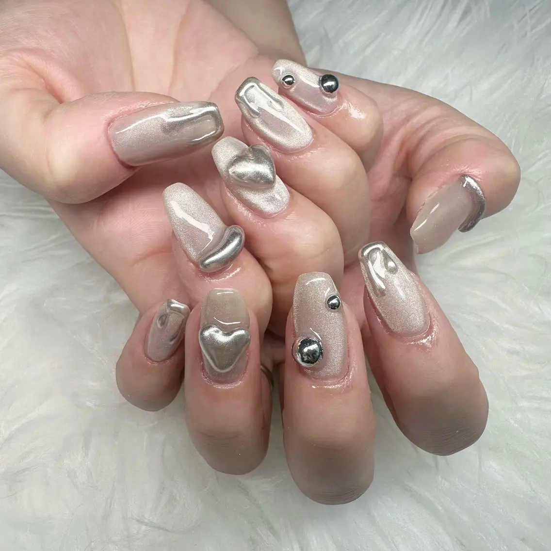 ネイル アートネイル クリアネイル ぷっくりネイル ハンドネイル Nail salon M.のネイルデザイン