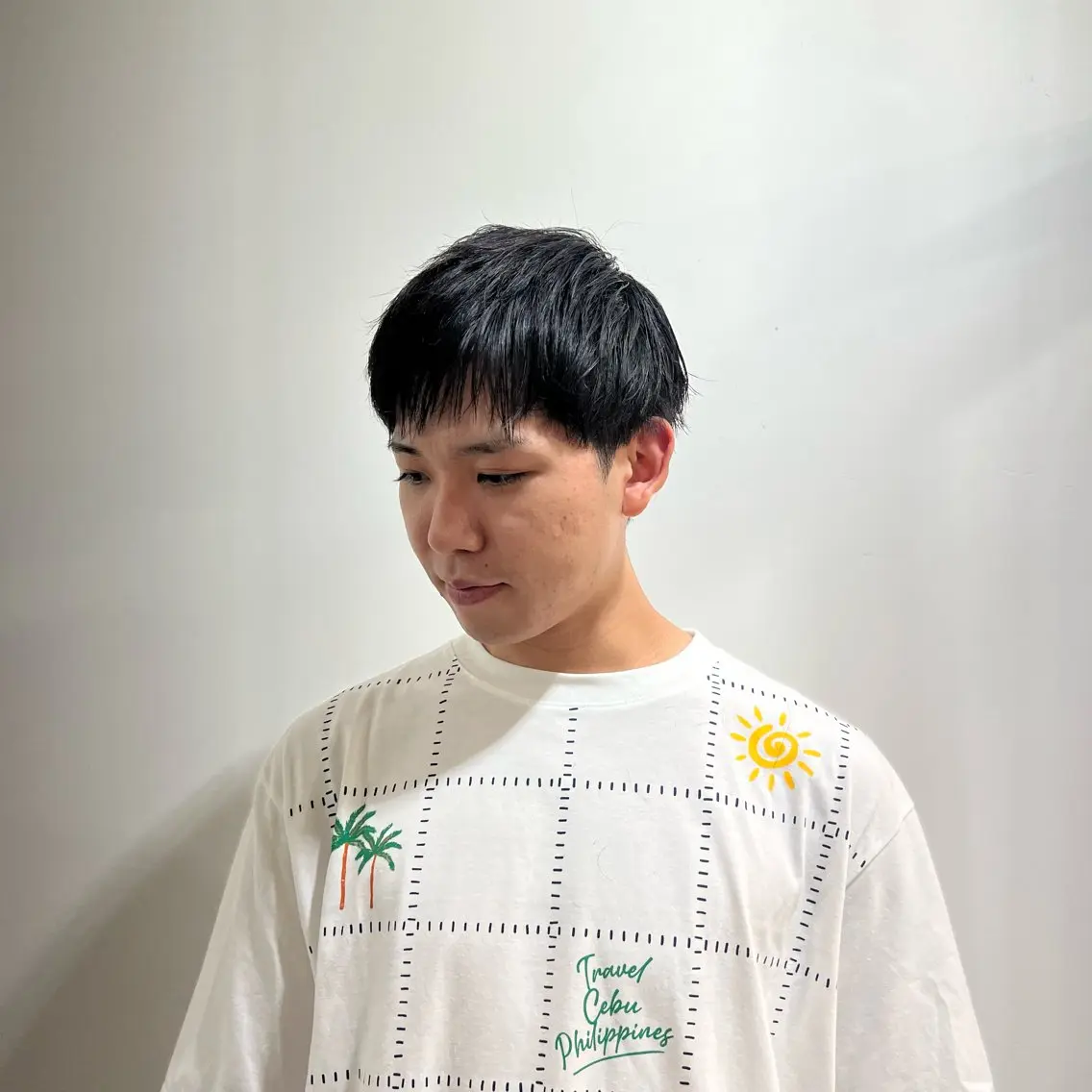 メンズ ワタナベ モカ🦢ダブルカラーのヘアスタイル