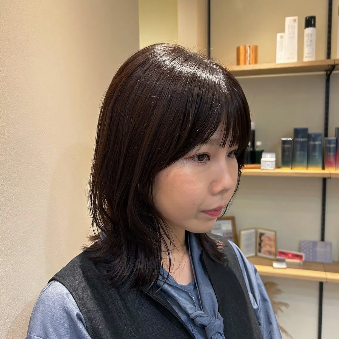 ミディアム カット ヘアカラー トリートメント ♥yelm ユウナ♥のヘアスタイル