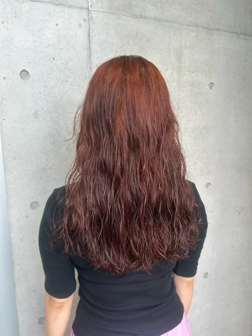 ロング カラー ヘアアレンジ ヘアカラー トリートメント ボブ艶モテカラー🫧 カリンのヘアスタイル