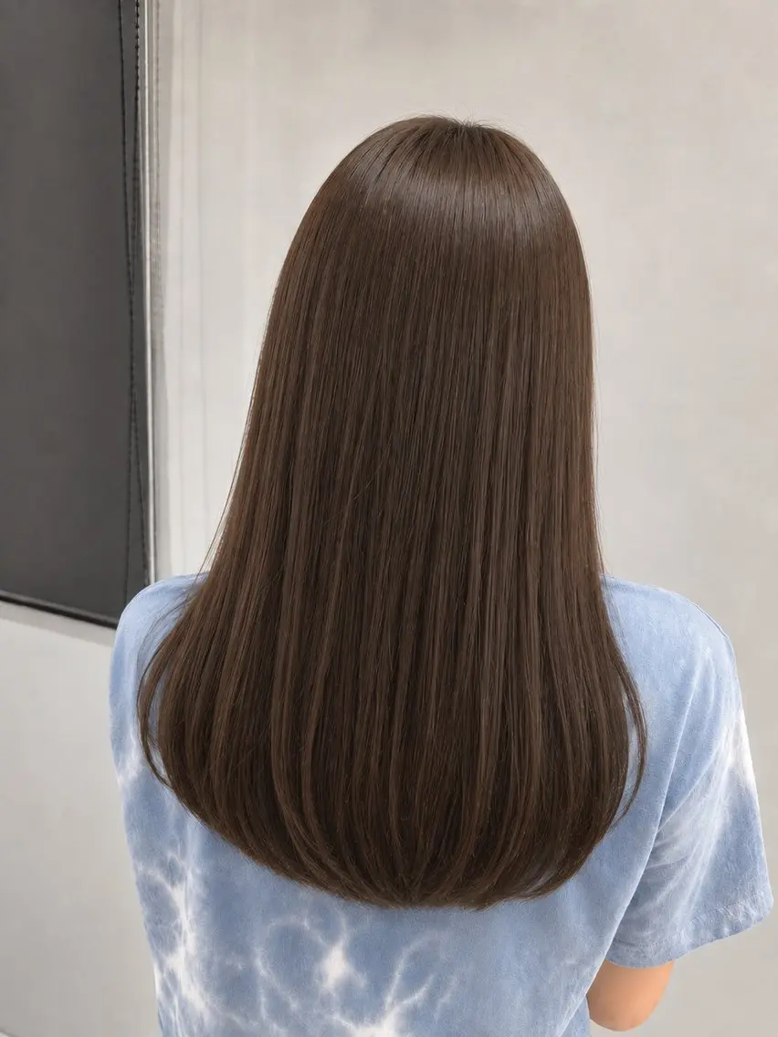 ロング カラー トリートメント トリートメント 縮毛矯正/艶髪 松野彩花のヘアスタイル
