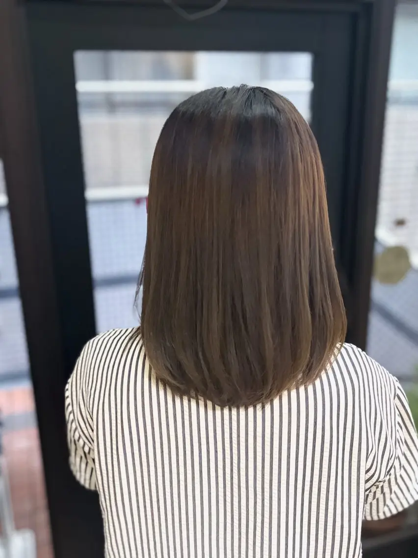 セミロング カット ヘアカラー トリートメント . kanokoのヘアスタイル