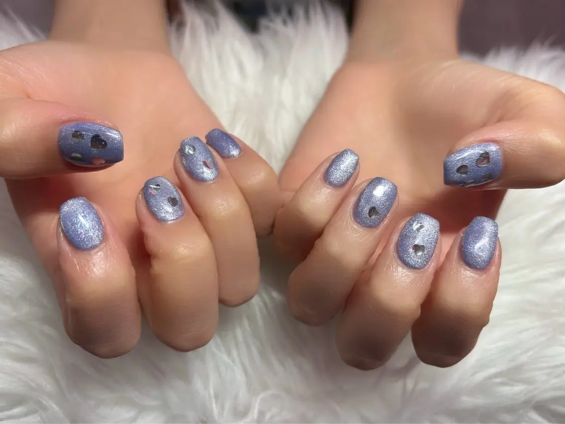 ネイル ハート ハンドネイル 🐰WOLTOKYO 🐰池袋mikaのネイルデザイン