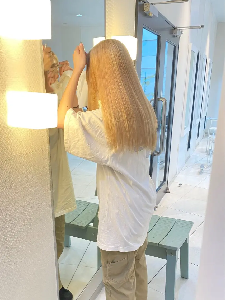 ロング カラー カット ヘアカラー トリートメント mai / linoah˚✧のヘアスタイル