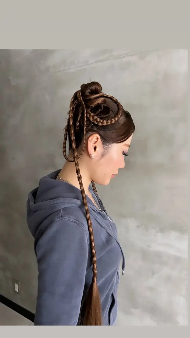 ロング ヘアアレンジ ヘアセット タナカ カナ🫧のヘアスタイル