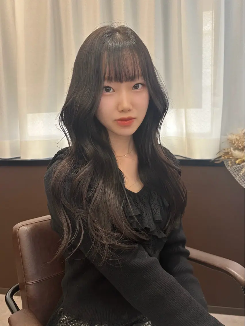 ロング カラー 韓国×髪質改善カラー 💎hinaのヘアスタイル