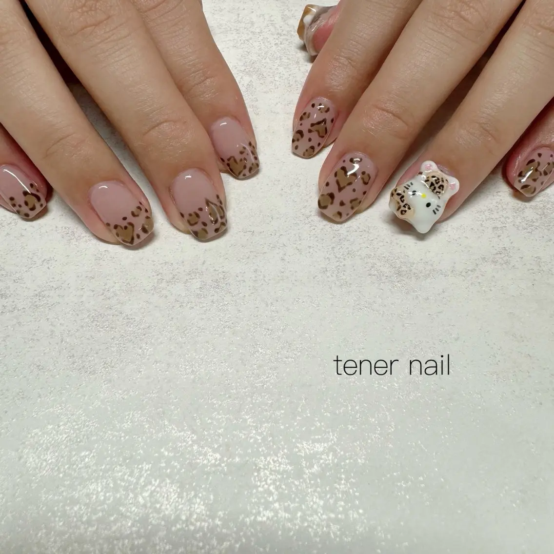 ネイル アニマル柄 ハンドネイル テネルネイル tener nailのネイルデザイン