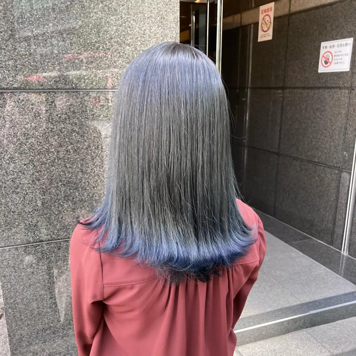ロング カラー ブリーチ ヘアカラー トリートメント ピンクカラー🎀 米津 美佑のヘアスタイル