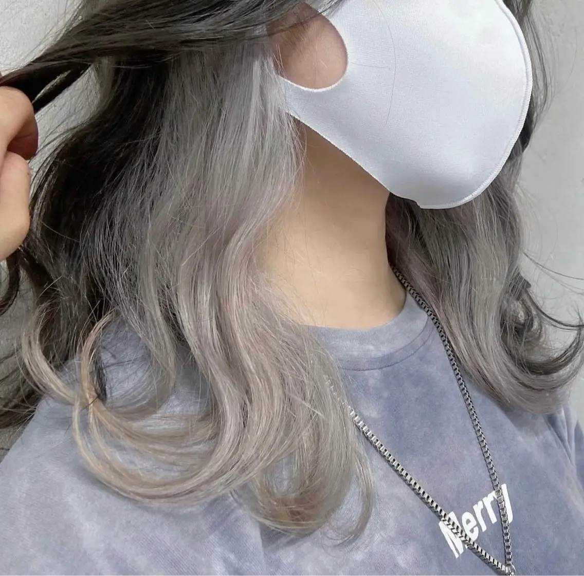カット✂️×インナーカラー(ブリーチ込🐻❄️#暖色カラー#髪質改善#韓国風の写真