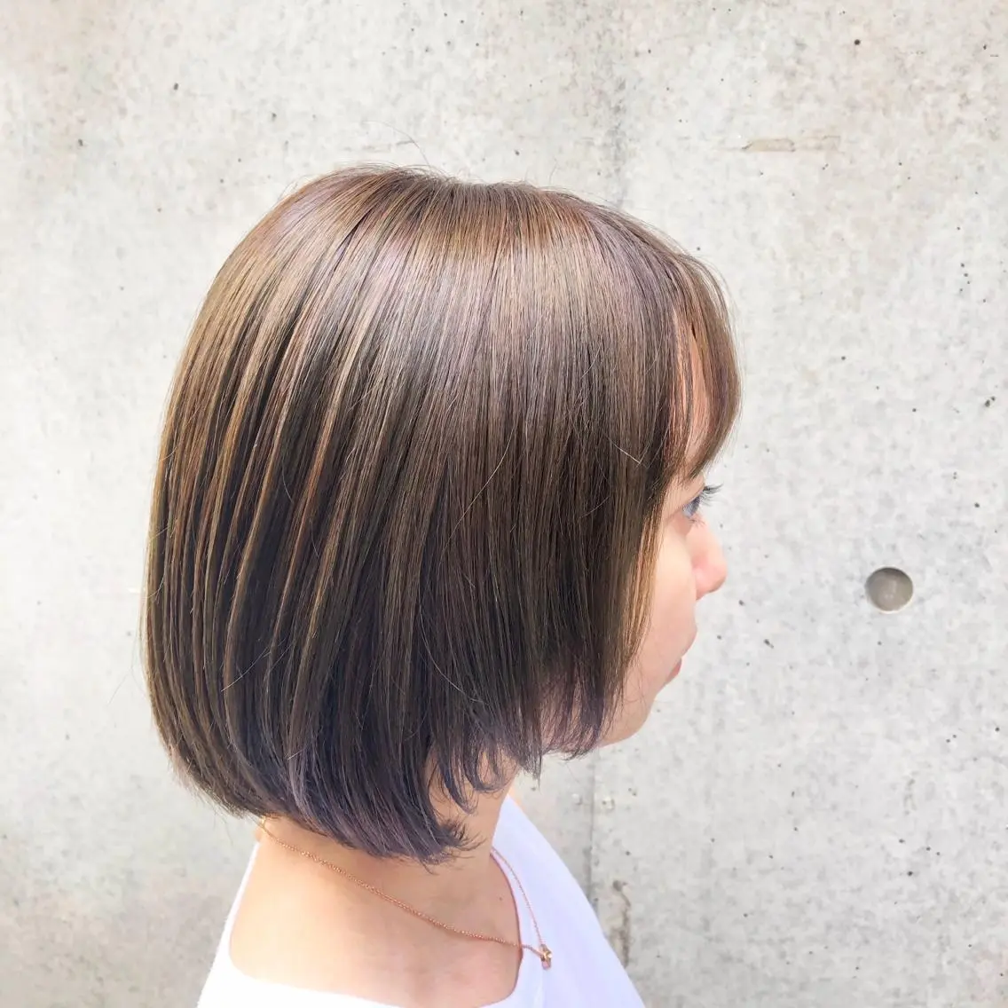 ミディアム カラー ヘアアレンジ ベージュカラー カット トリートメント 学割有り/清楚/韓国 風/レイヤー/拓朗のヘアスタイル