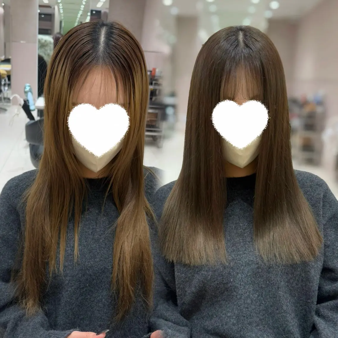 ロング カラー 内田 志乃のヘアスタイル