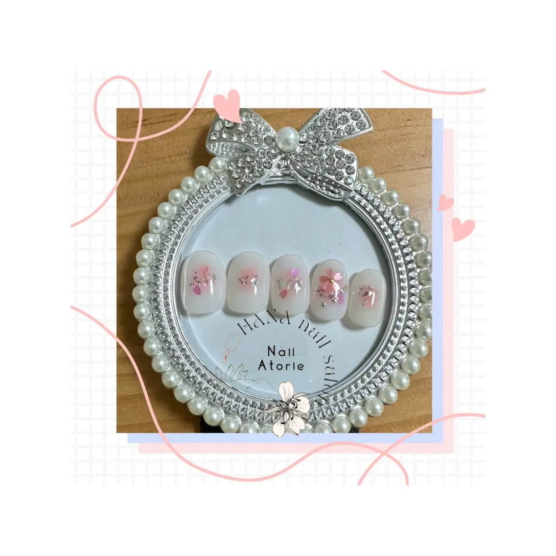 ネイル 桜ネイル シンプルネイル 春ネイル ハンドネイル HaNA nail salonのネイルデザイン
