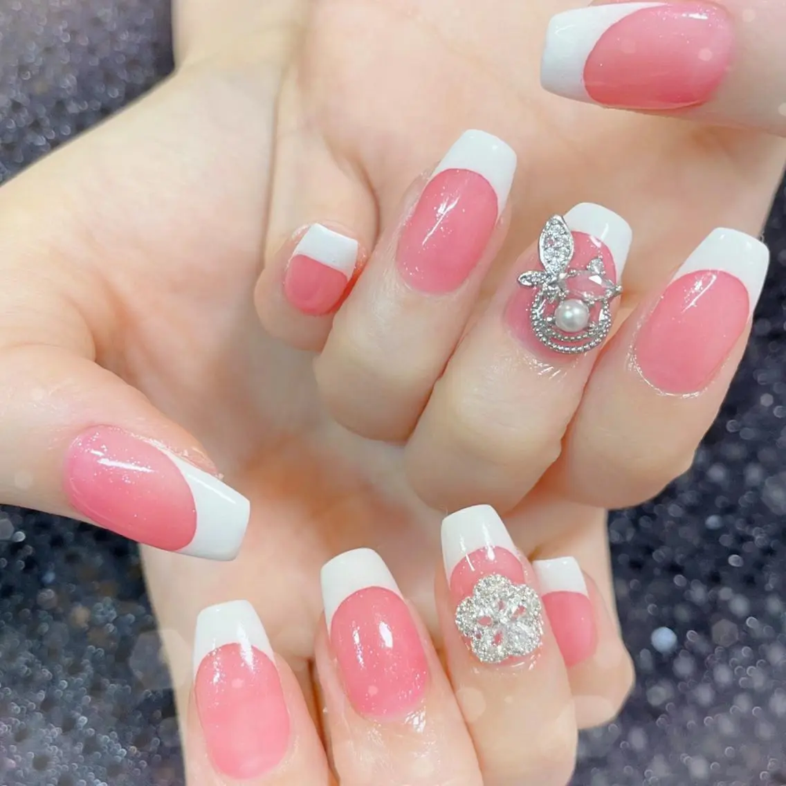 ネイル フレンチネイル ハンドネイル ハンドケア MoON...❤︎ MeGuのネイルデザイン