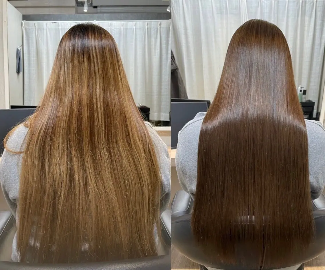 ロング 髪質改善 縮毛矯正 縮毛矯正 トリートメント ANDIAMO栄/ chisatoのヘアスタイル