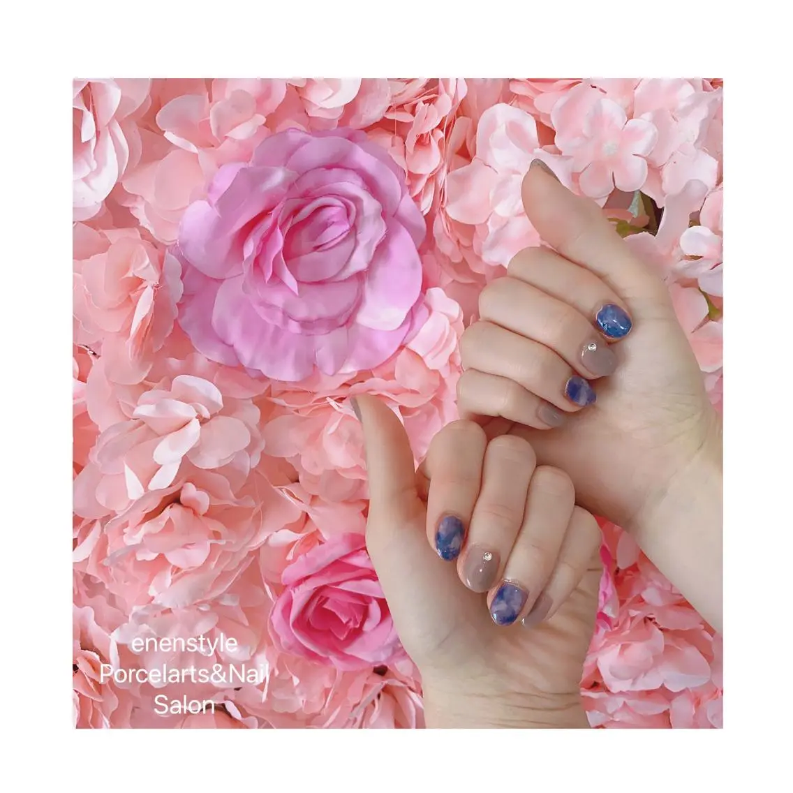 ミディアム ネイル ハンドネイル 🐾enen style 🐾のネイルデザイン